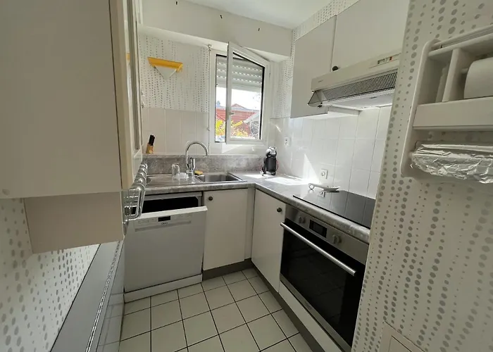 公寓 T3 Centre Avec Terrasse, Parking Et Menage Inclus - Fr-1-374-206 阿卡雄